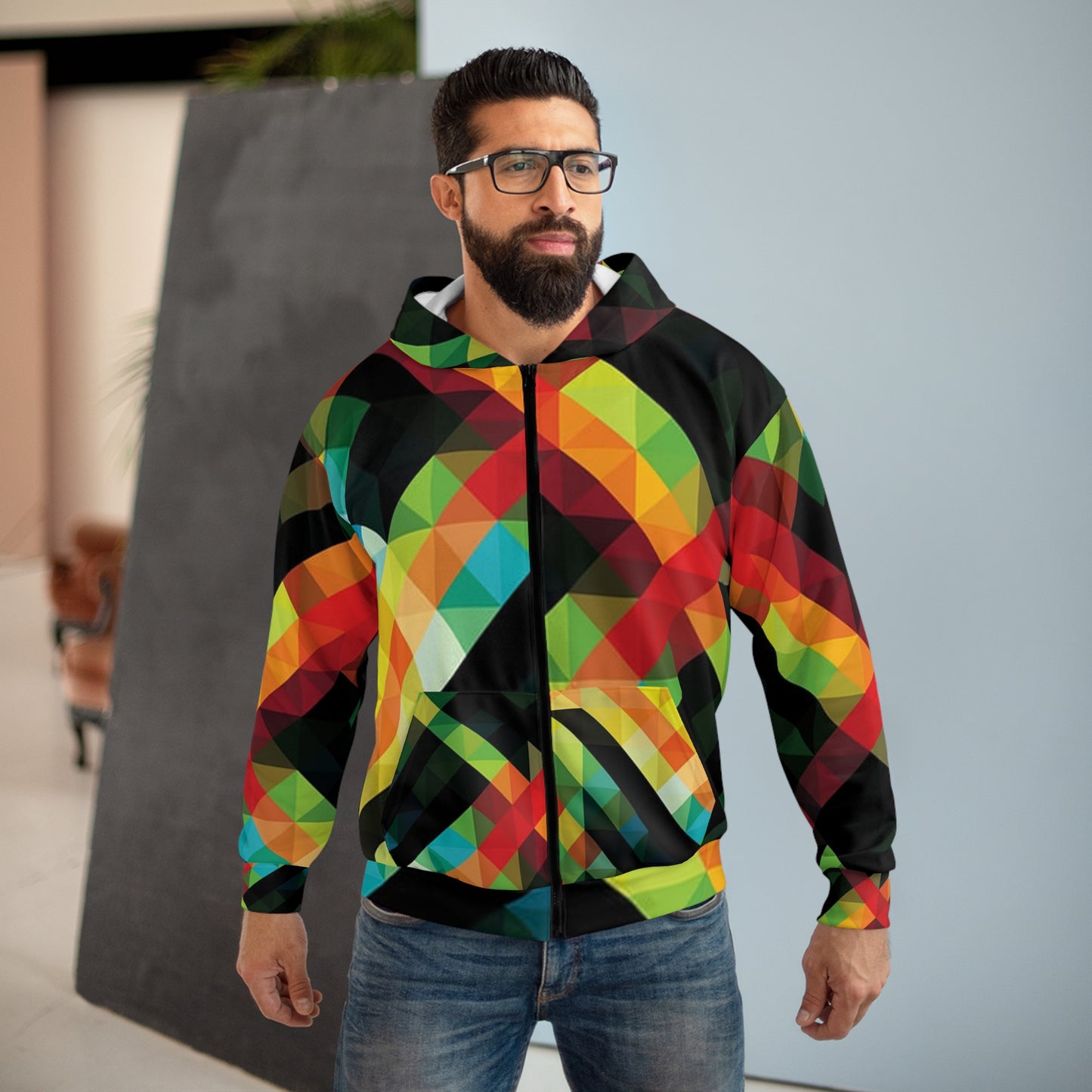Matrix_AOP_full-zip hoodie