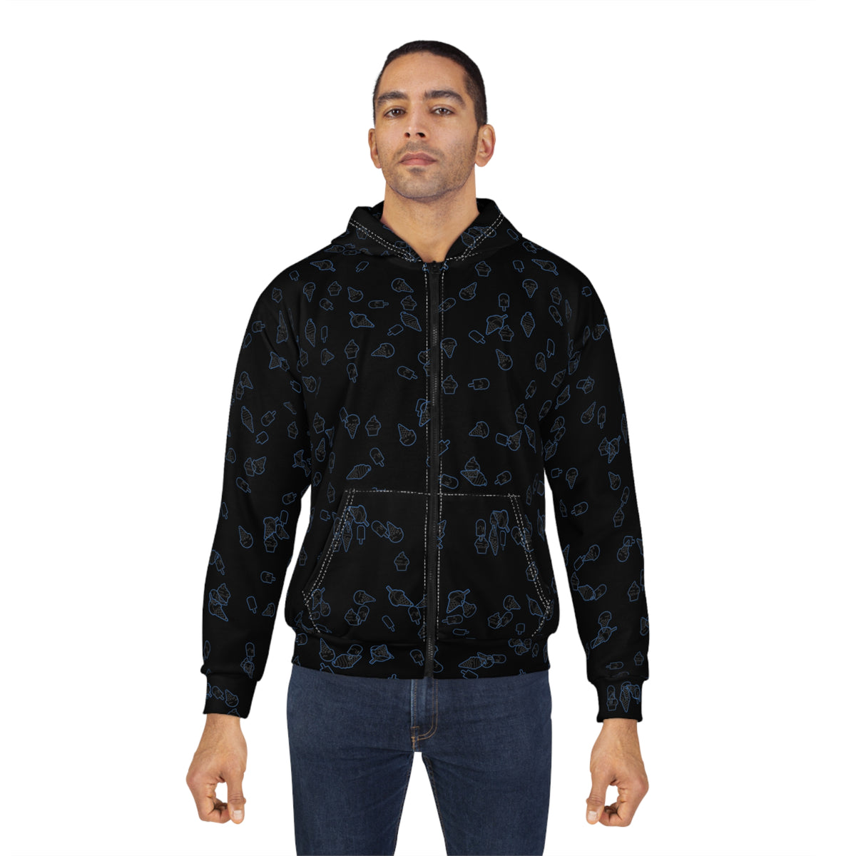 cold_six - Unisex Zip Hoodie (AOP)