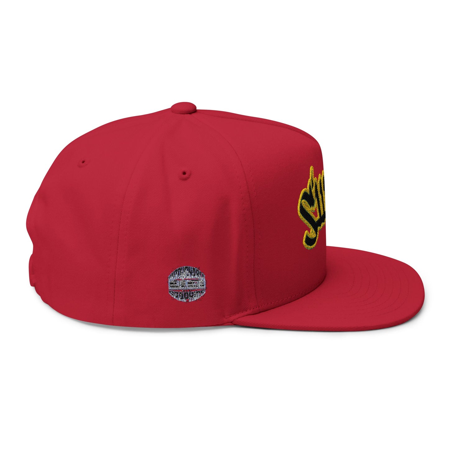 triple_siiick - Embroidered Snapback Hat — "siiick" Yellow Outline