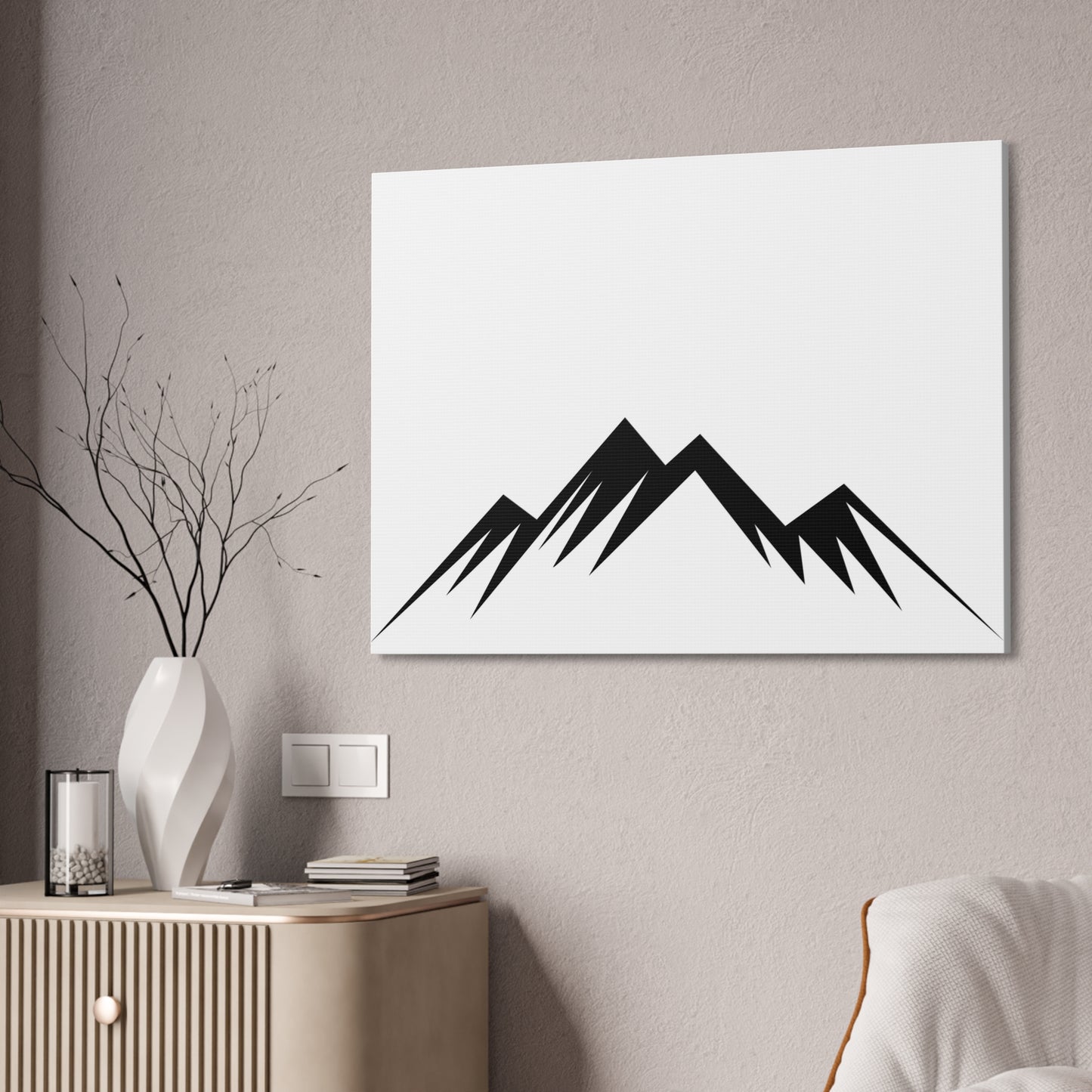 mountains004 - Minimalist Mountain Canvas Art