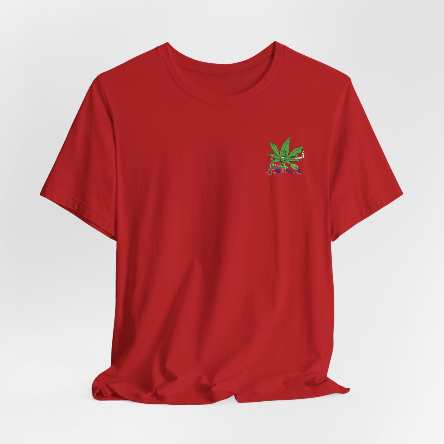 C16H21O2 - Minimal Marijuana Plant Graphic T-Shirt