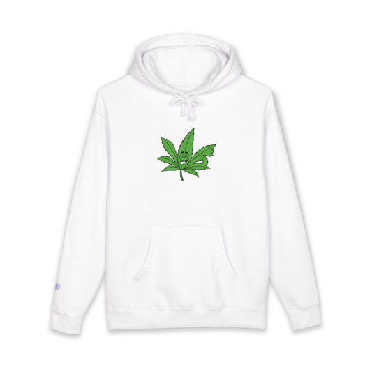 Cannabis Leaf Hoodie — Green Marijuana Leaf Graphic Pullover