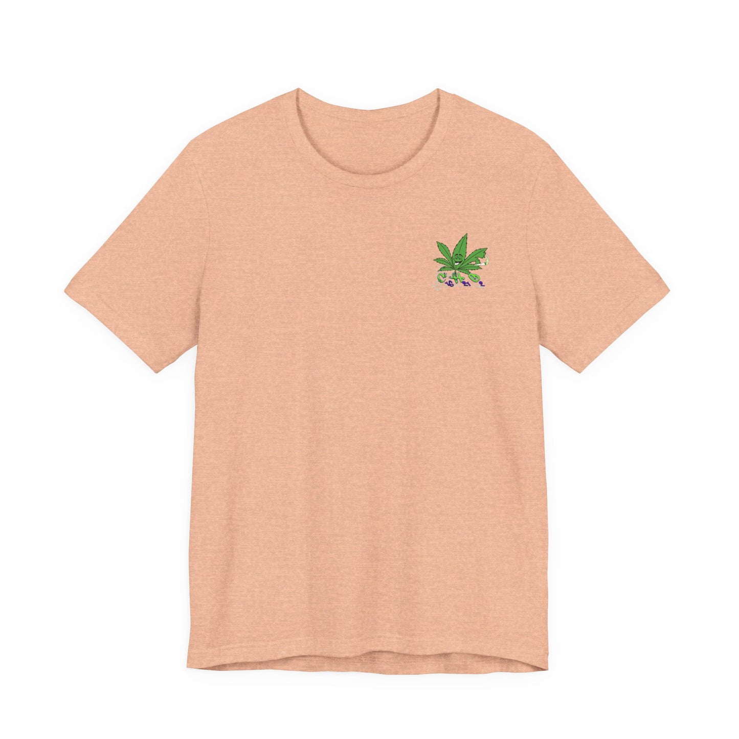C16H21O2 - Minimal Marijuana Plant Graphic T-Shirt