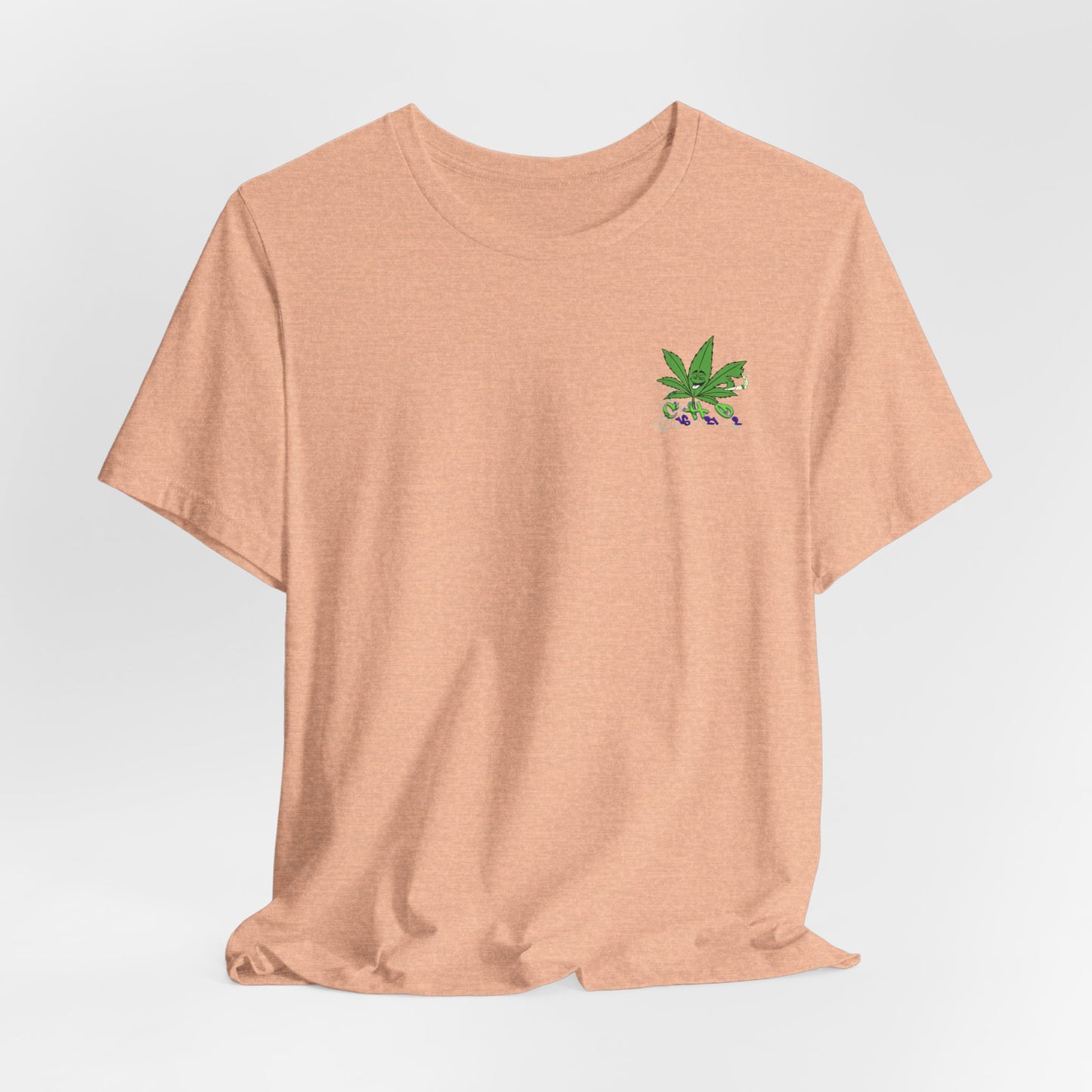 C16H21O2 - Minimal Marijuana Plant Graphic T-Shirt