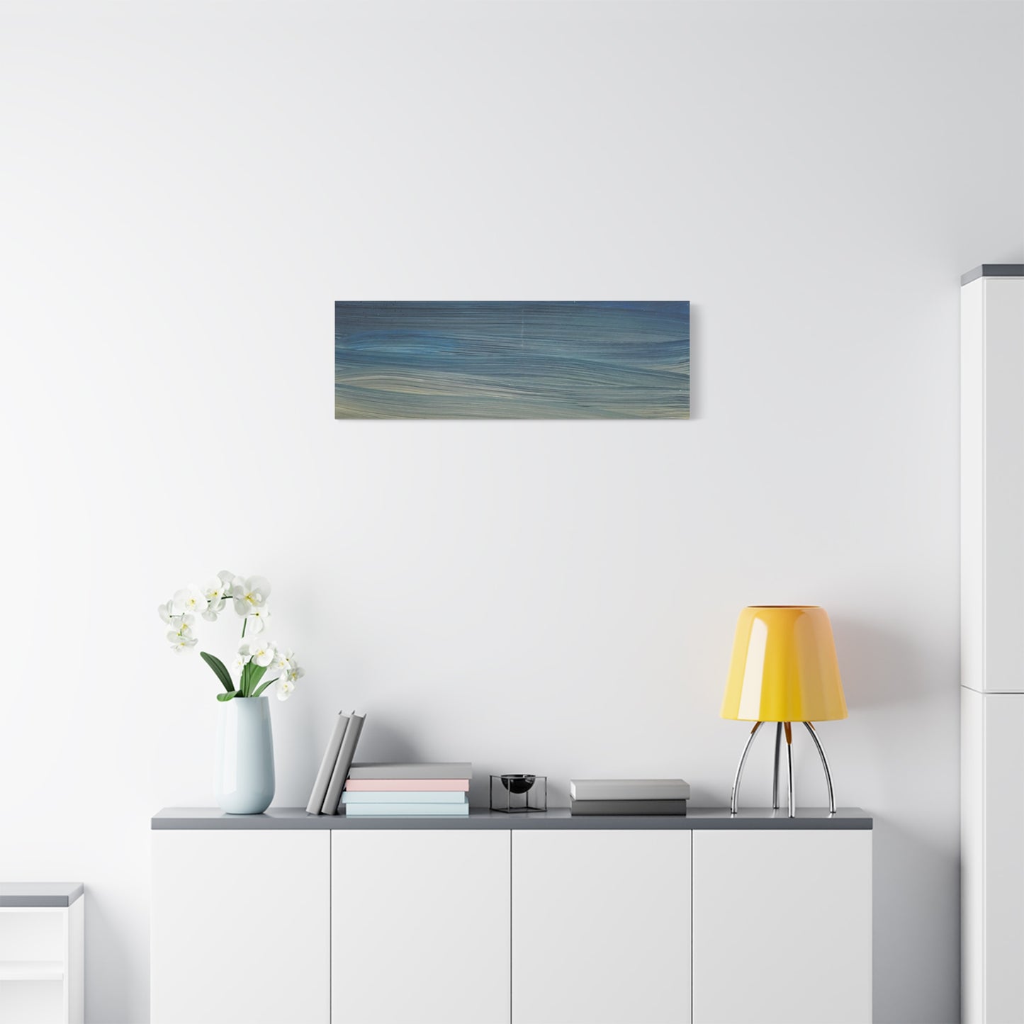 Abstract Coastal Sunset Canvas Print — Matte Stretched Wall Art
