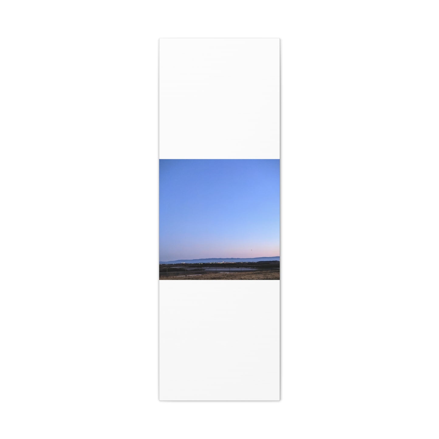 Serene Blue Horizon Matte Canvas Print — Stretched Wall Art