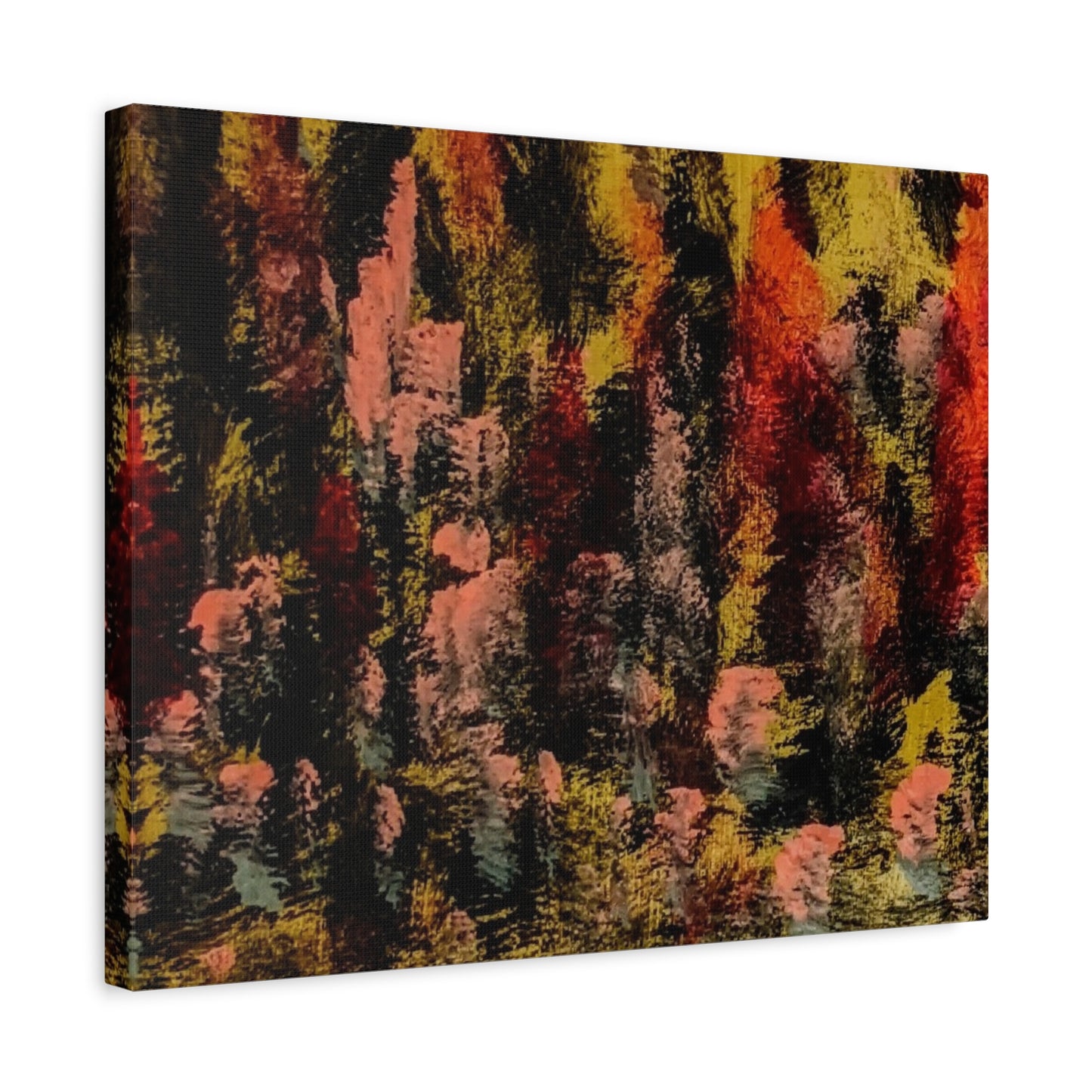 Autumn Forest Abstract — Matte Stretched Canvas