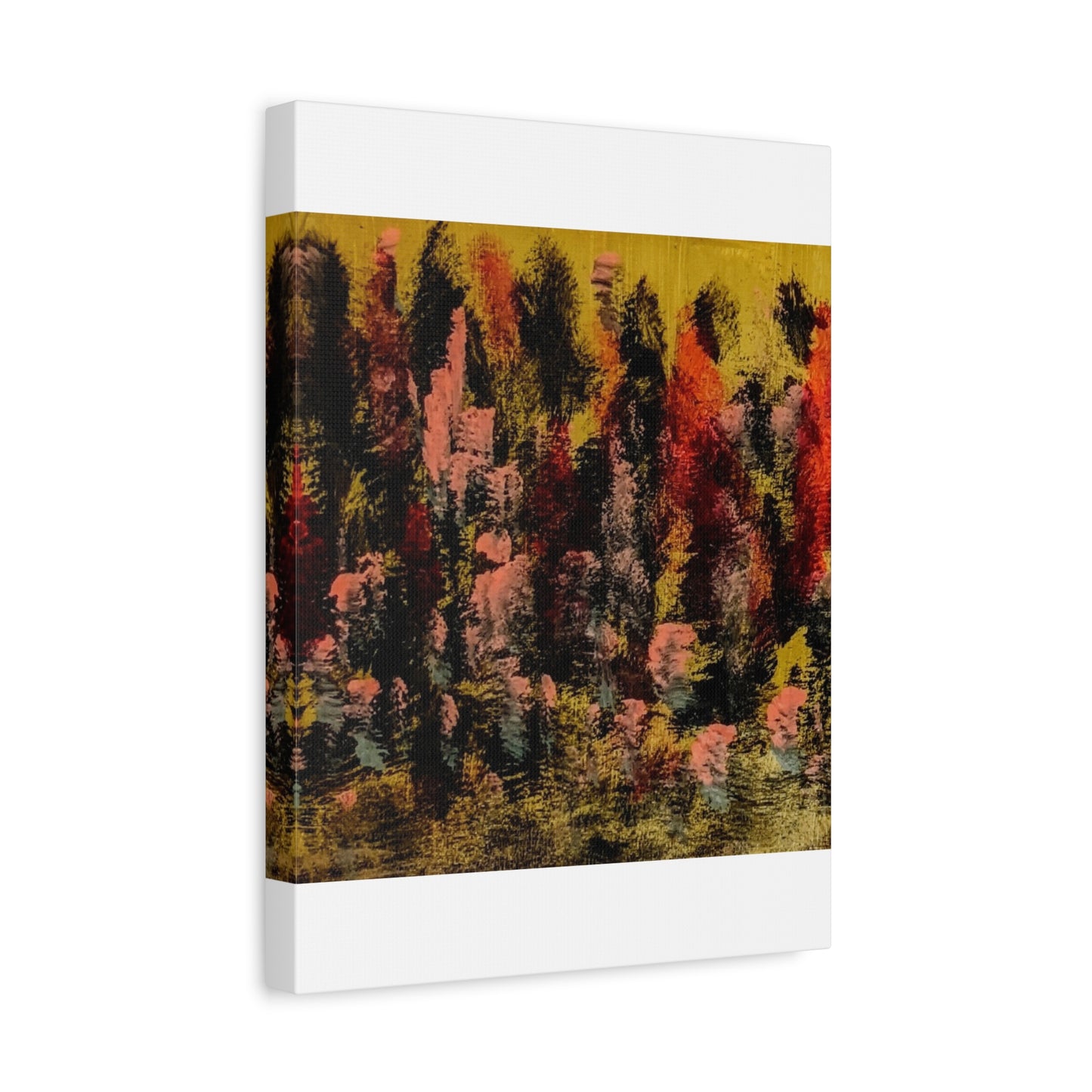 Autumn Forest Abstract — Matte Stretched Canvas