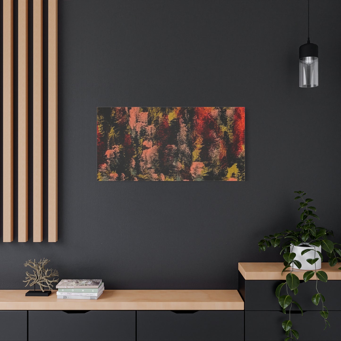 Autumn Forest Abstract — Matte Stretched Canvas