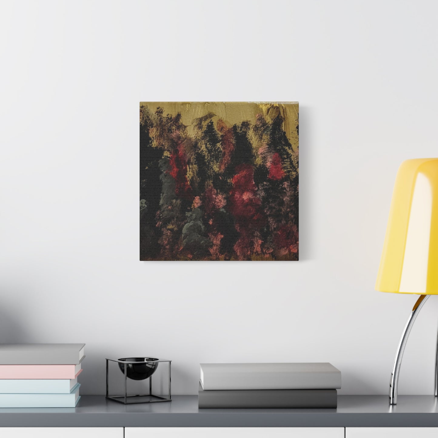 Autumn Forest Nightscape Matte Canvas Print — Stretched 1.25"