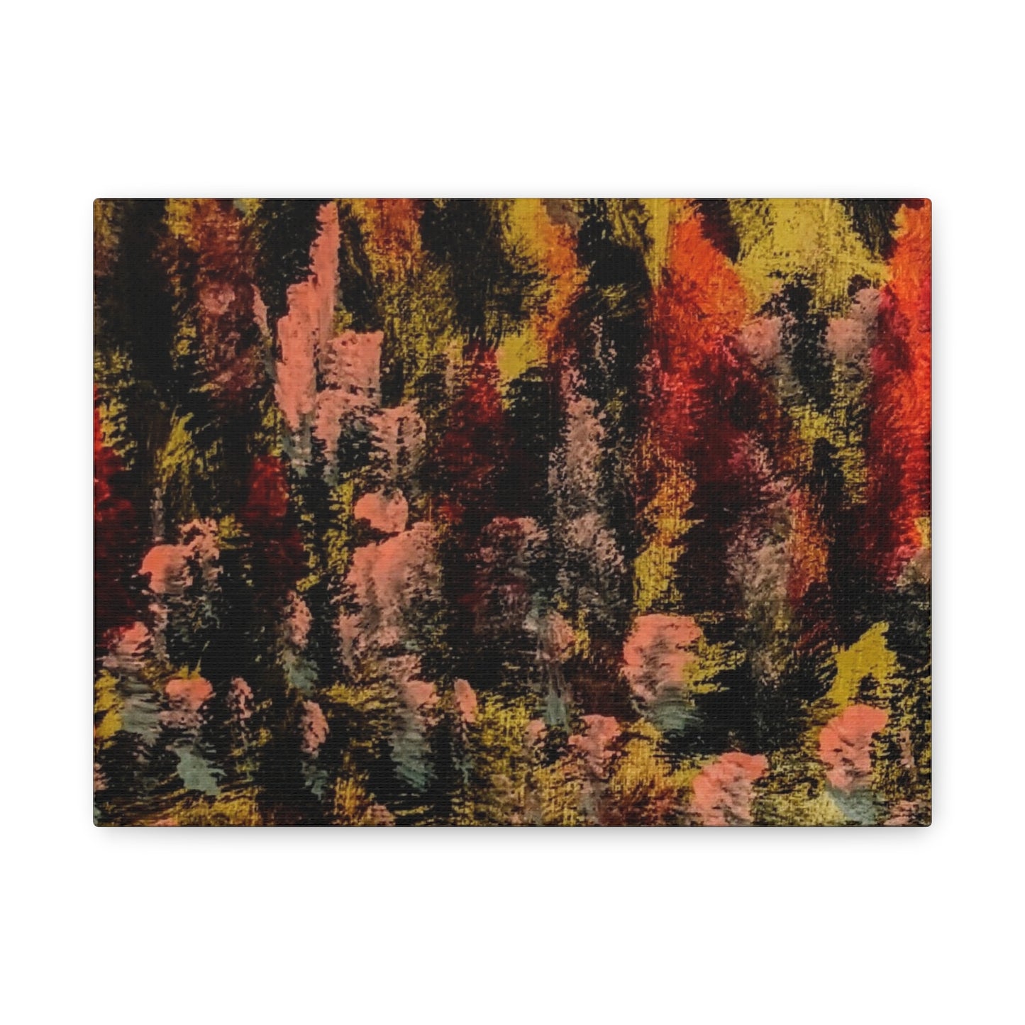 Autumn Forest Abstract — Matte Stretched Canvas