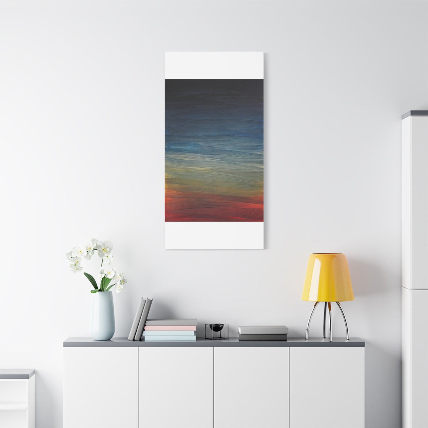 Abstract Coastal Sunset Canvas Print — Matte Stretched Wall Art