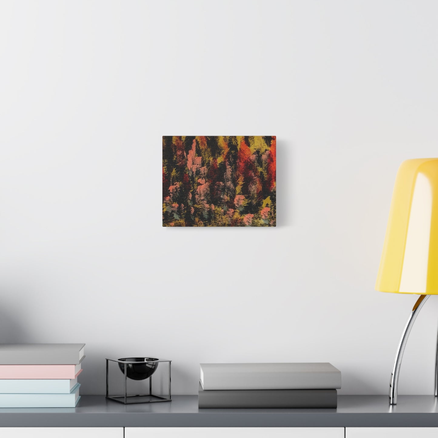 Autumn Forest Abstract — Matte Stretched Canvas