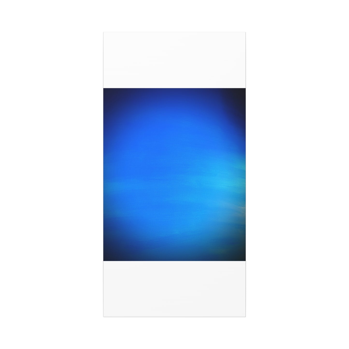 Blue Burst - Gradient Matte Canvas Print — Abstract Ocean Wall Art, Stretched 1.25"