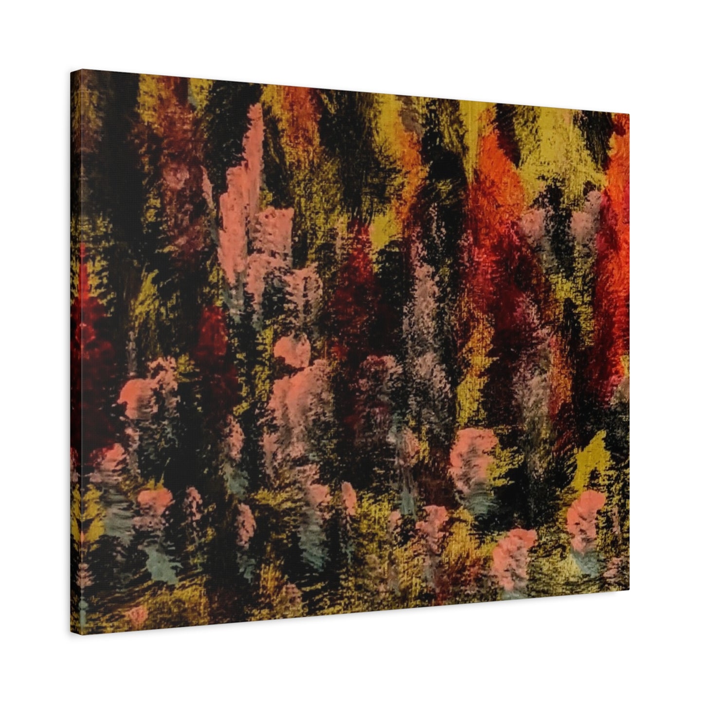 Autumn Forest Abstract — Matte Stretched Canvas