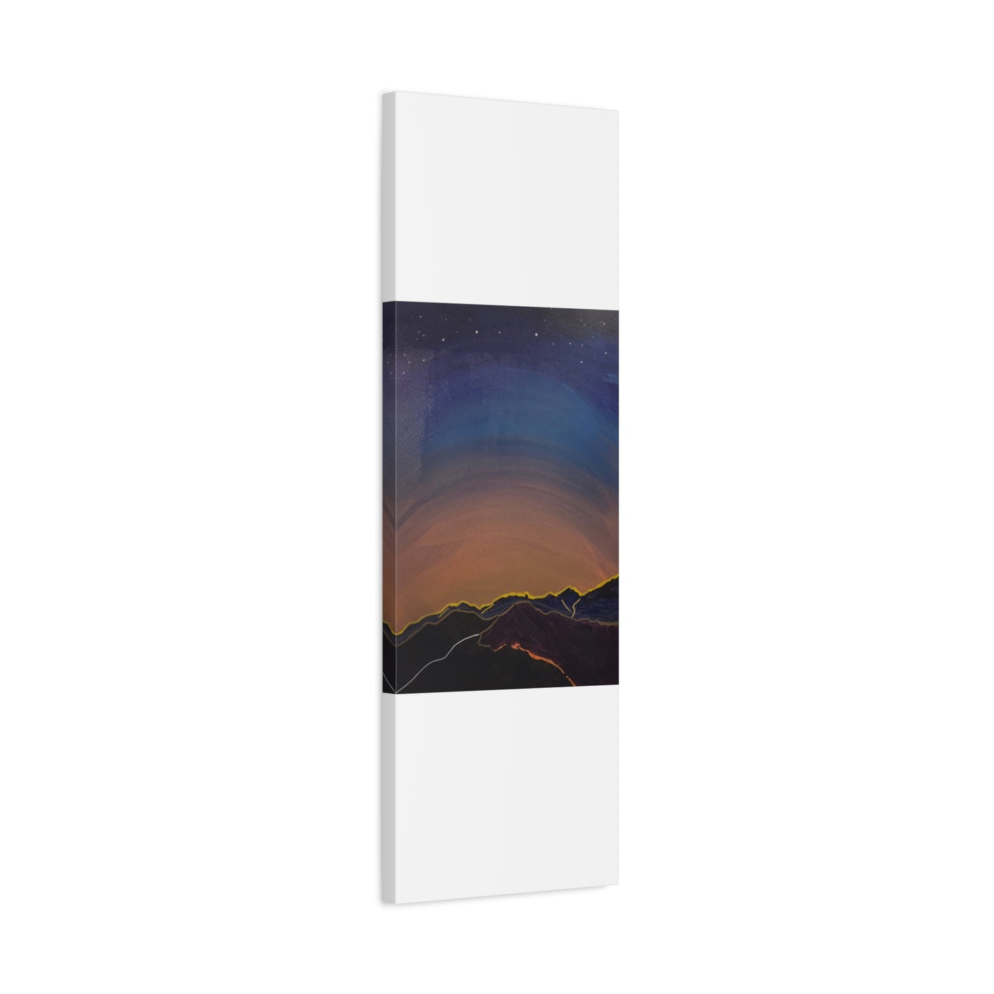 Sunset Mountain Canvas Wall Art - first light — Matte Stretched Landscape Print