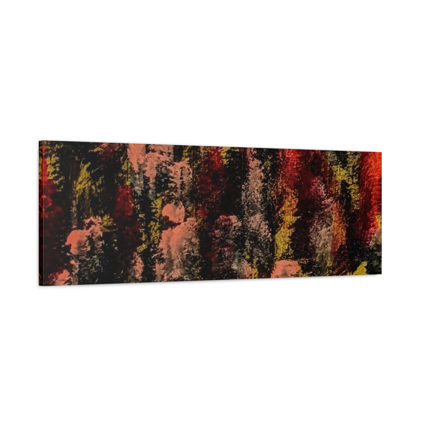 Autumn Forest Abstract — Matte Stretched Canvas