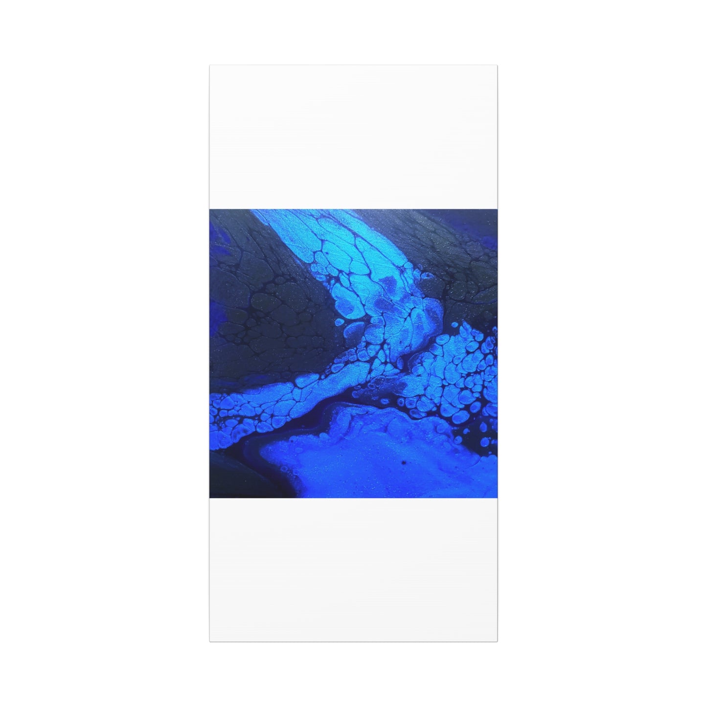 Abstract Blue Ocean Canvas Print — Matte Stretched Wall Art