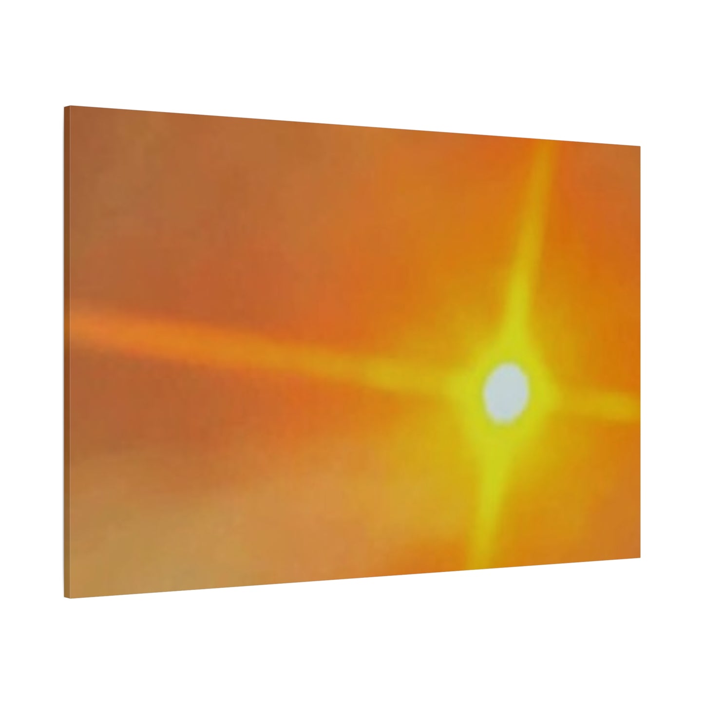 Sunburst Sunset Canvas Print — Warm Abstract Wall Art