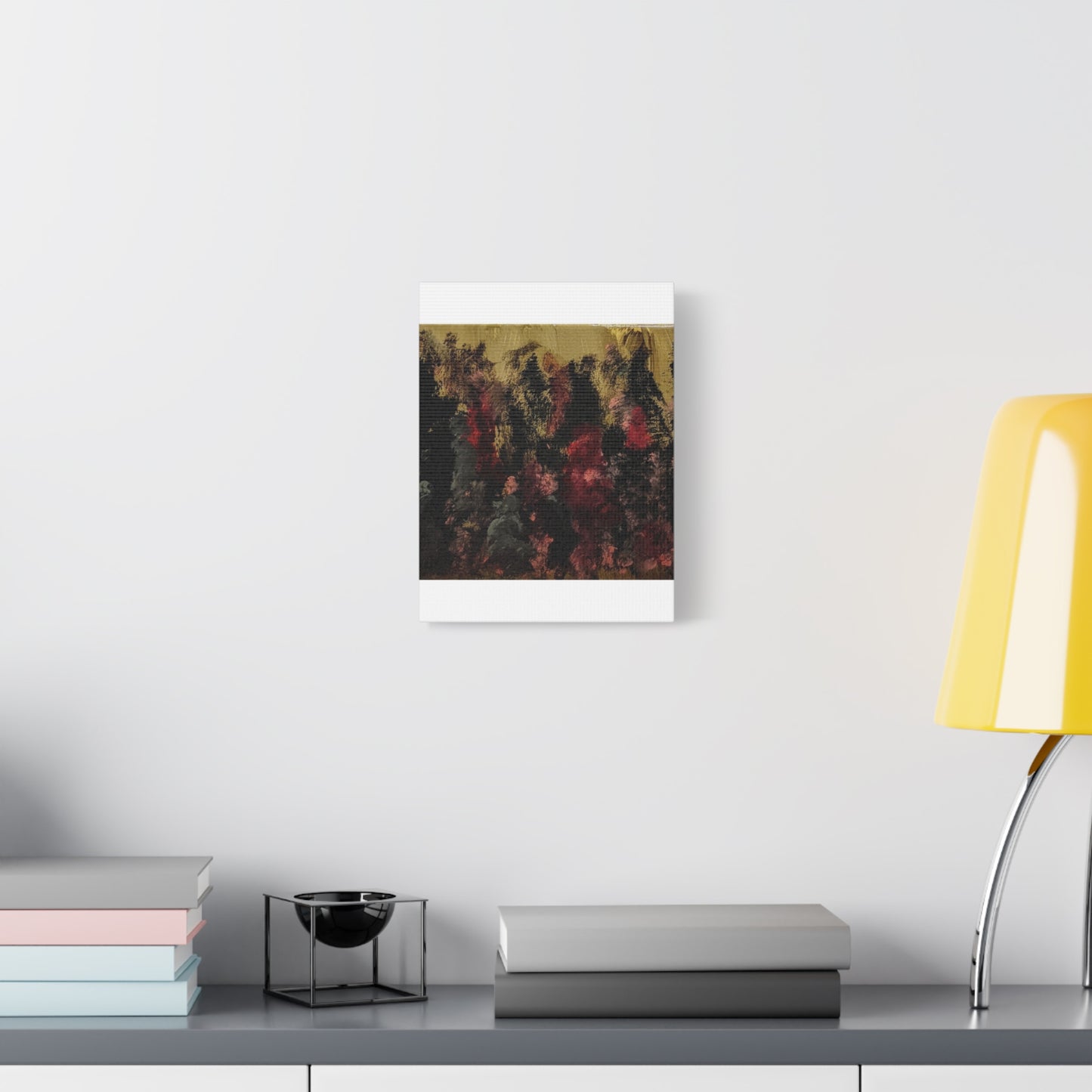 Autumn Forest Nightscape Matte Canvas Print — Stretched 1.25"
