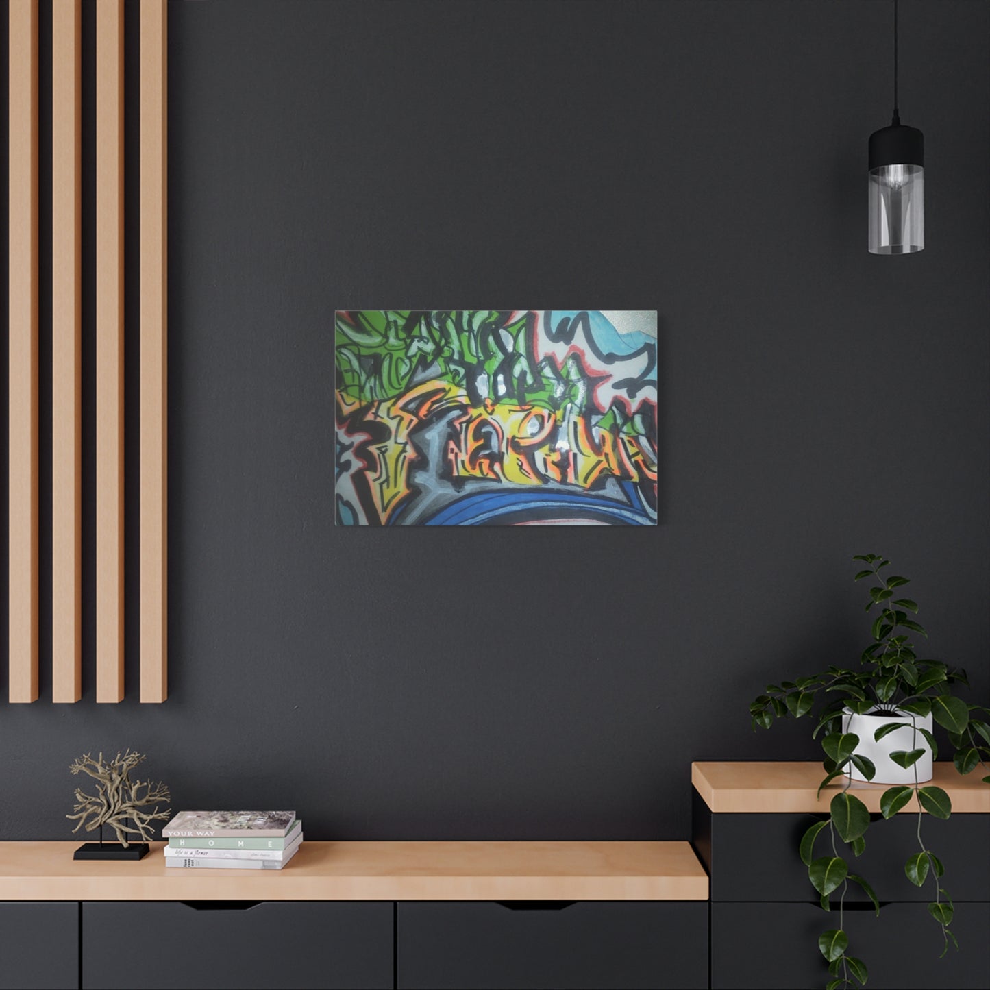 Graffiti Street Art Canvas Print — Urban Colorful Wall Decor