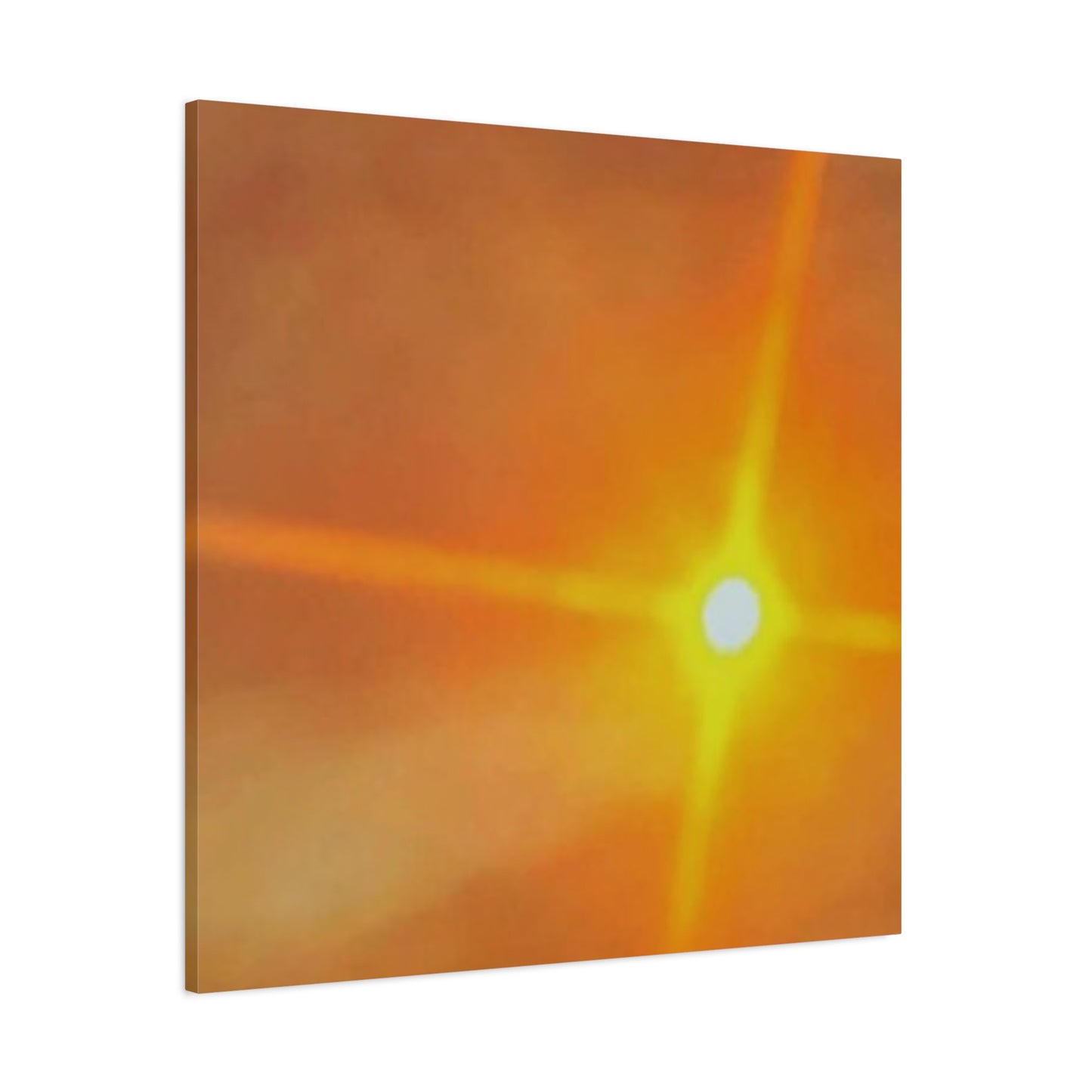 Sunburst Sunset Canvas Print — Warm Abstract Wall Art