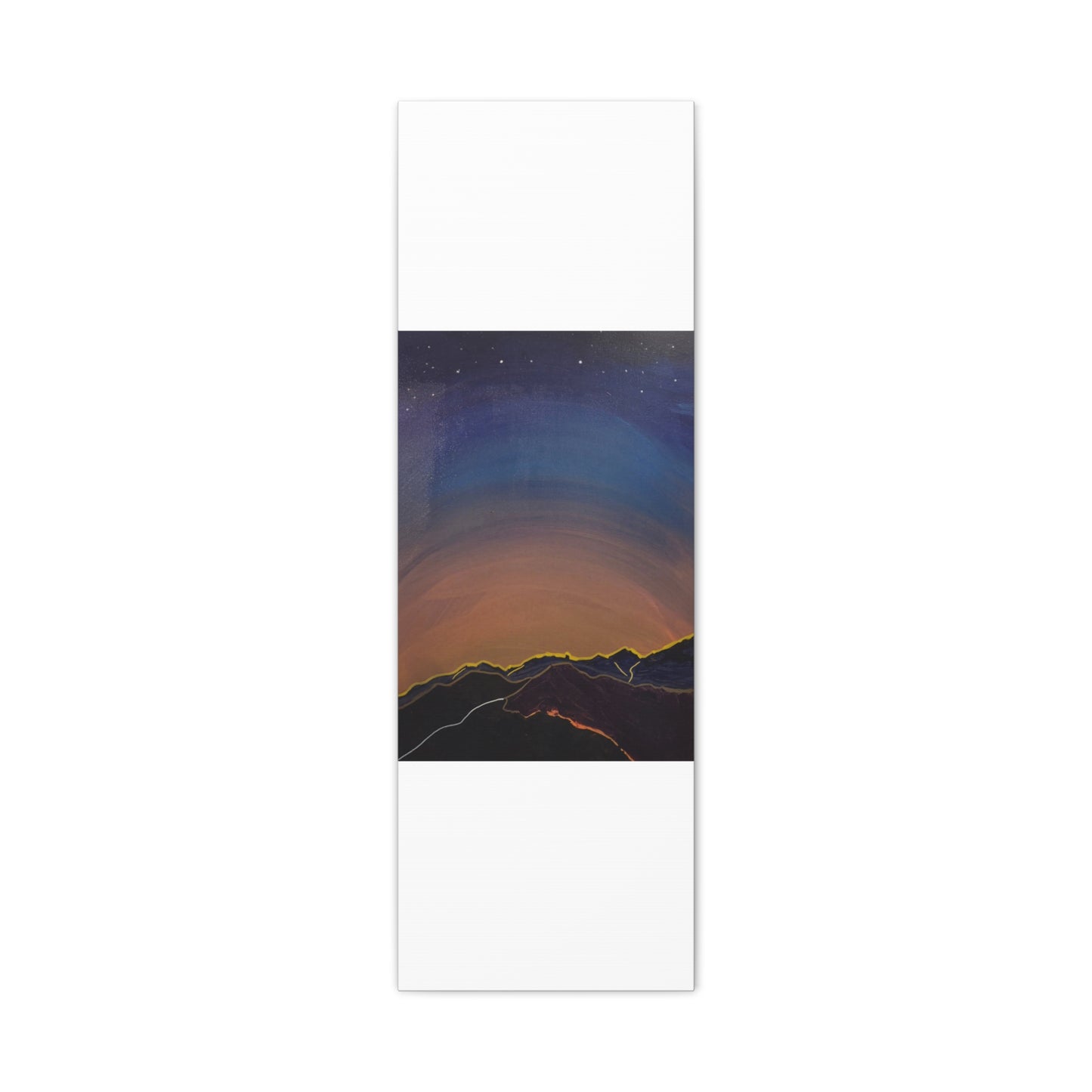 Sunset Mountain Canvas Wall Art - first light — Matte Stretched Landscape Print