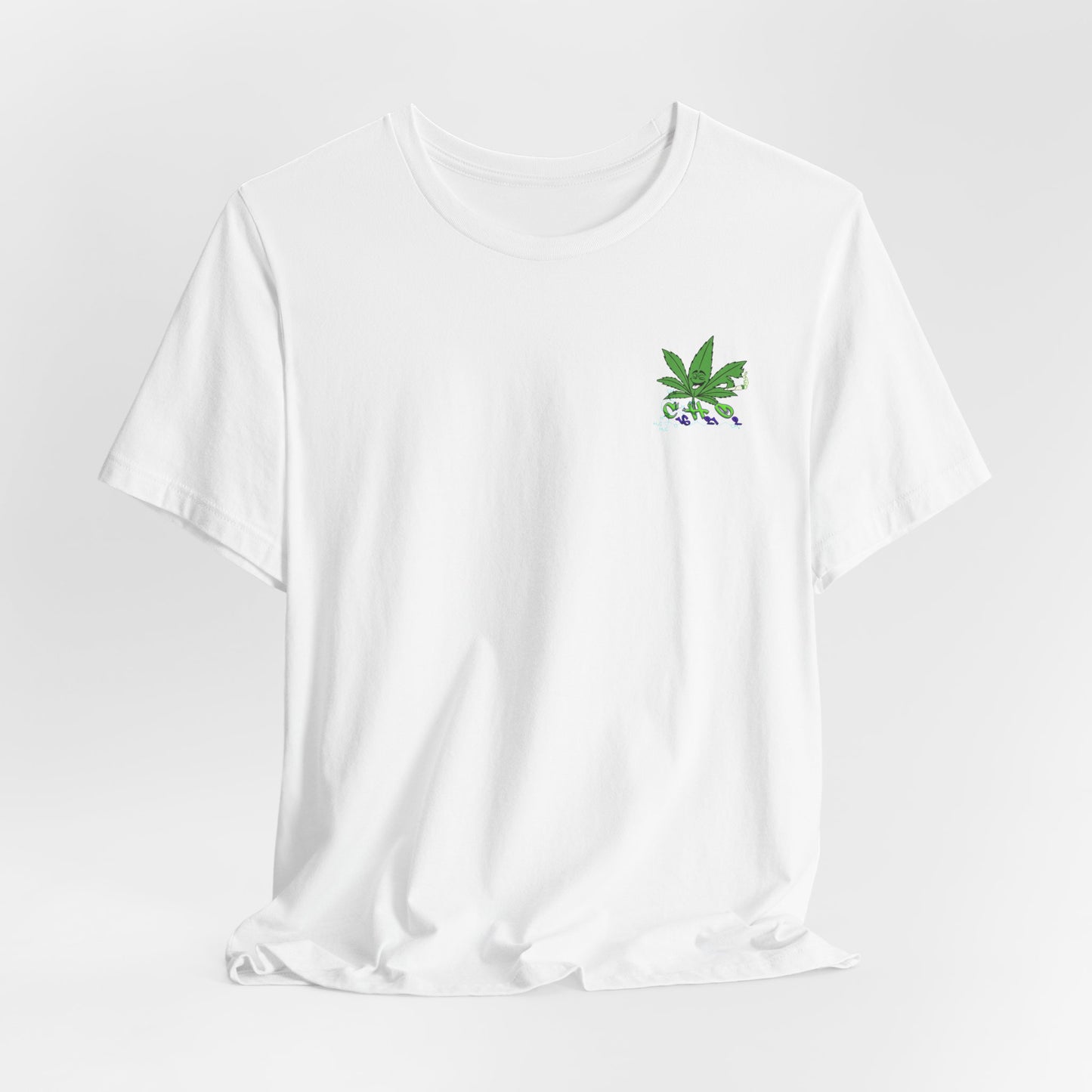 C16H21O2 - Minimal Marijuana Plant Graphic T-Shirt