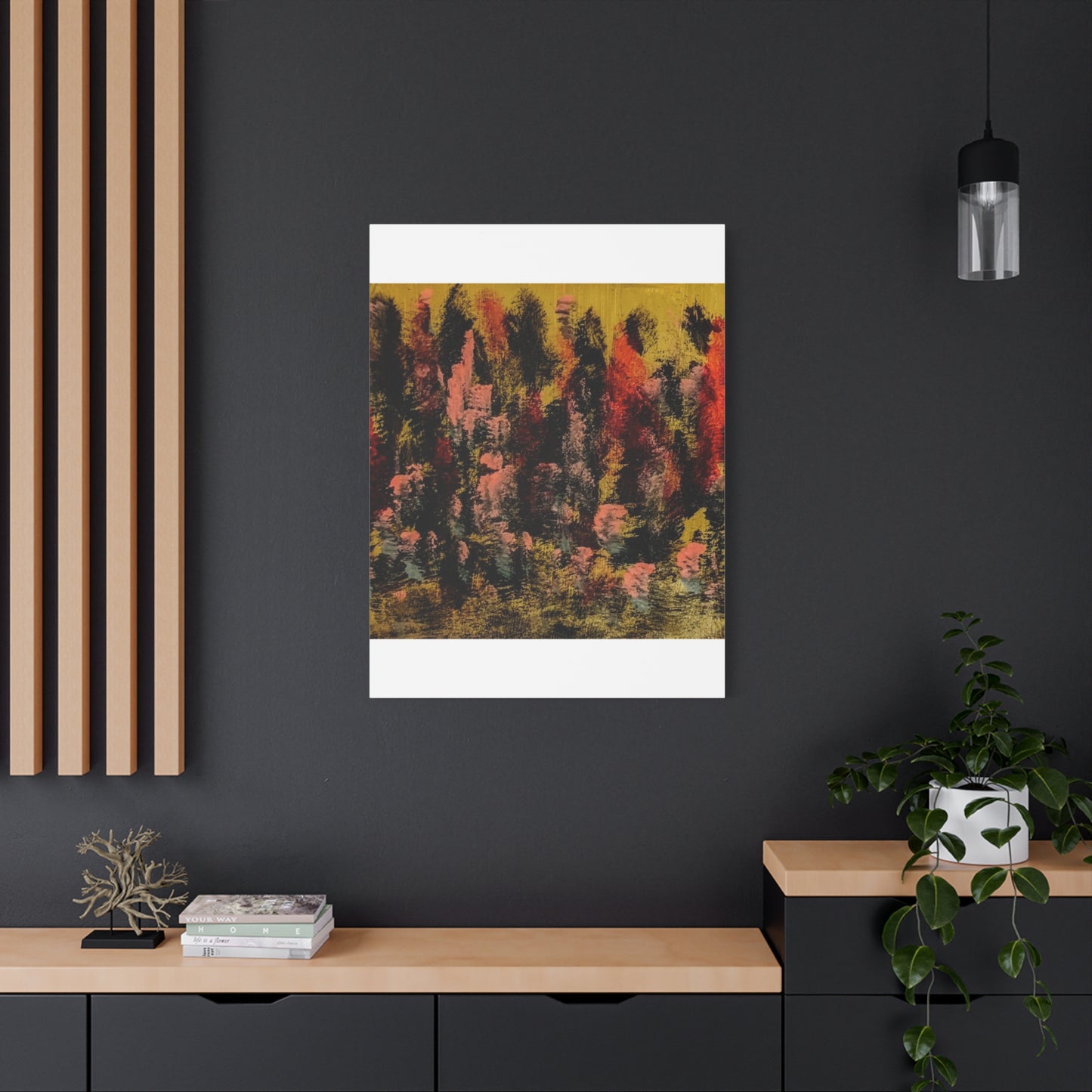 Autumn Forest Abstract — Matte Stretched Canvas