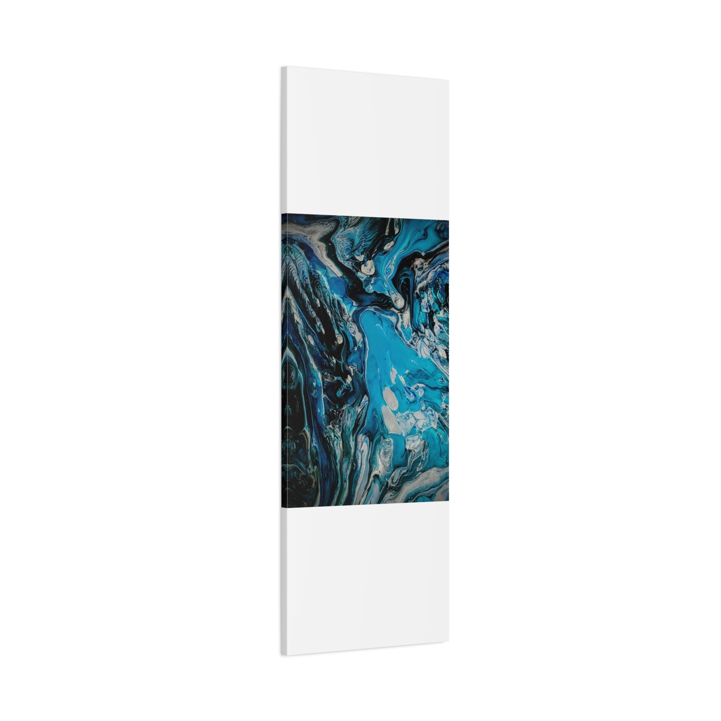 Blue Ocean Abstract Matte Canvas Print — Stretched Wall Art