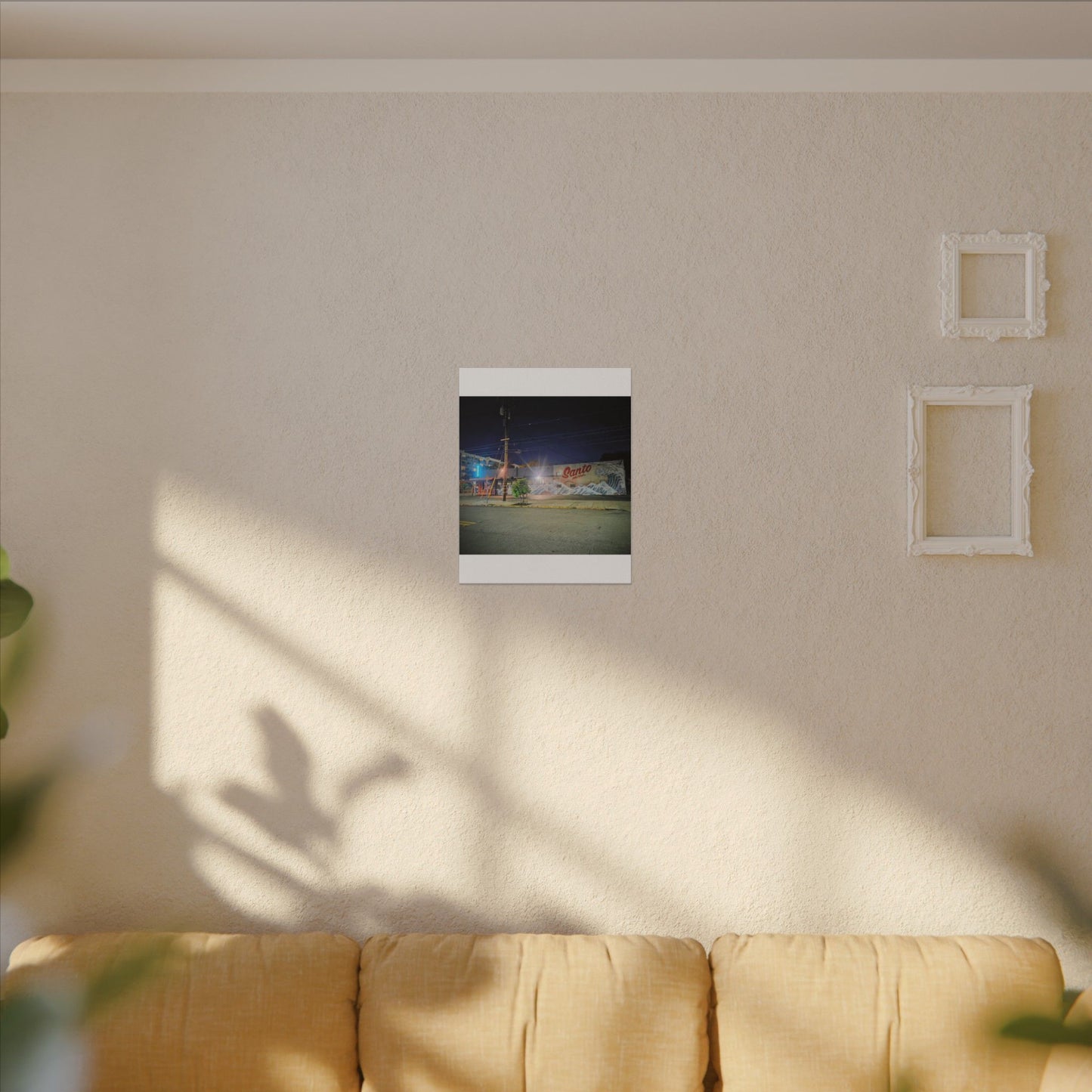 Santo Market Mural (7th&taylor)— Nighttime Urban Wall Art