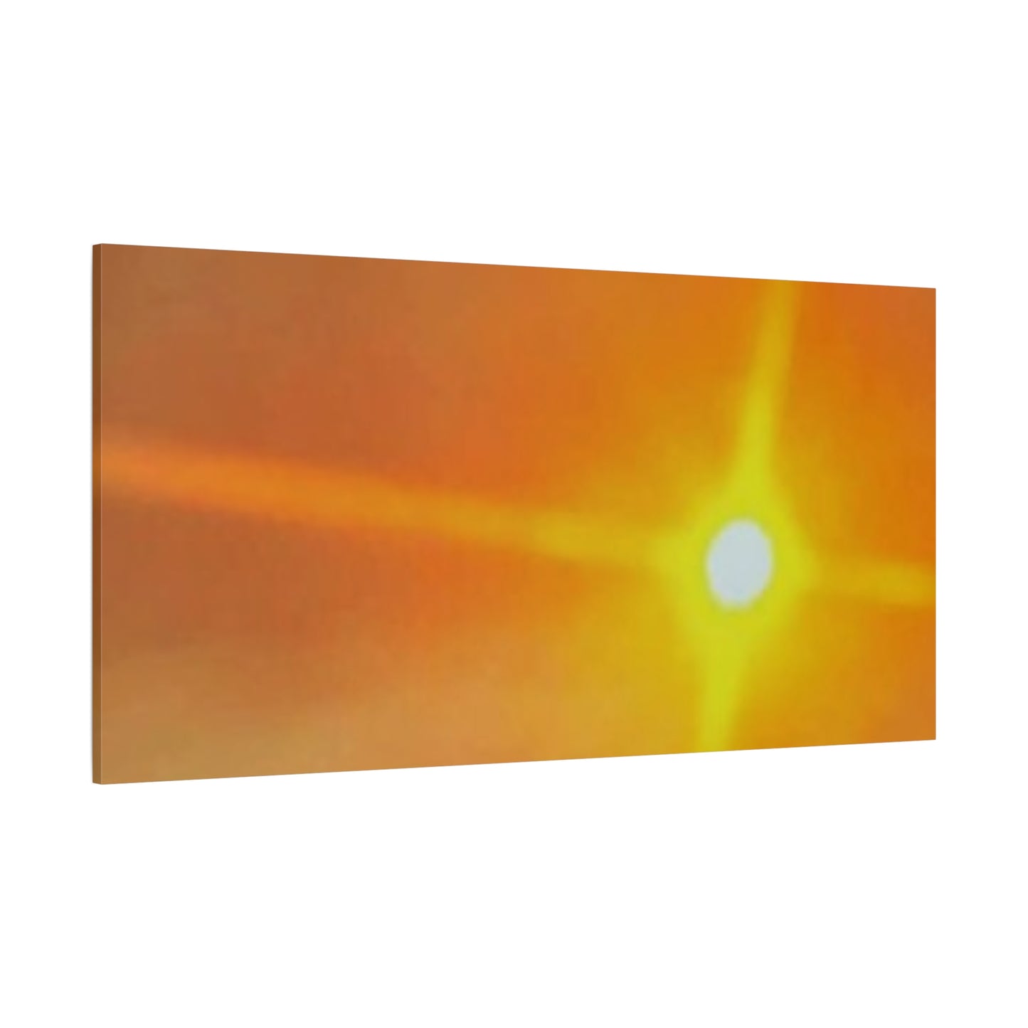 Sunburst Sunset Canvas Print — Warm Abstract Wall Art
