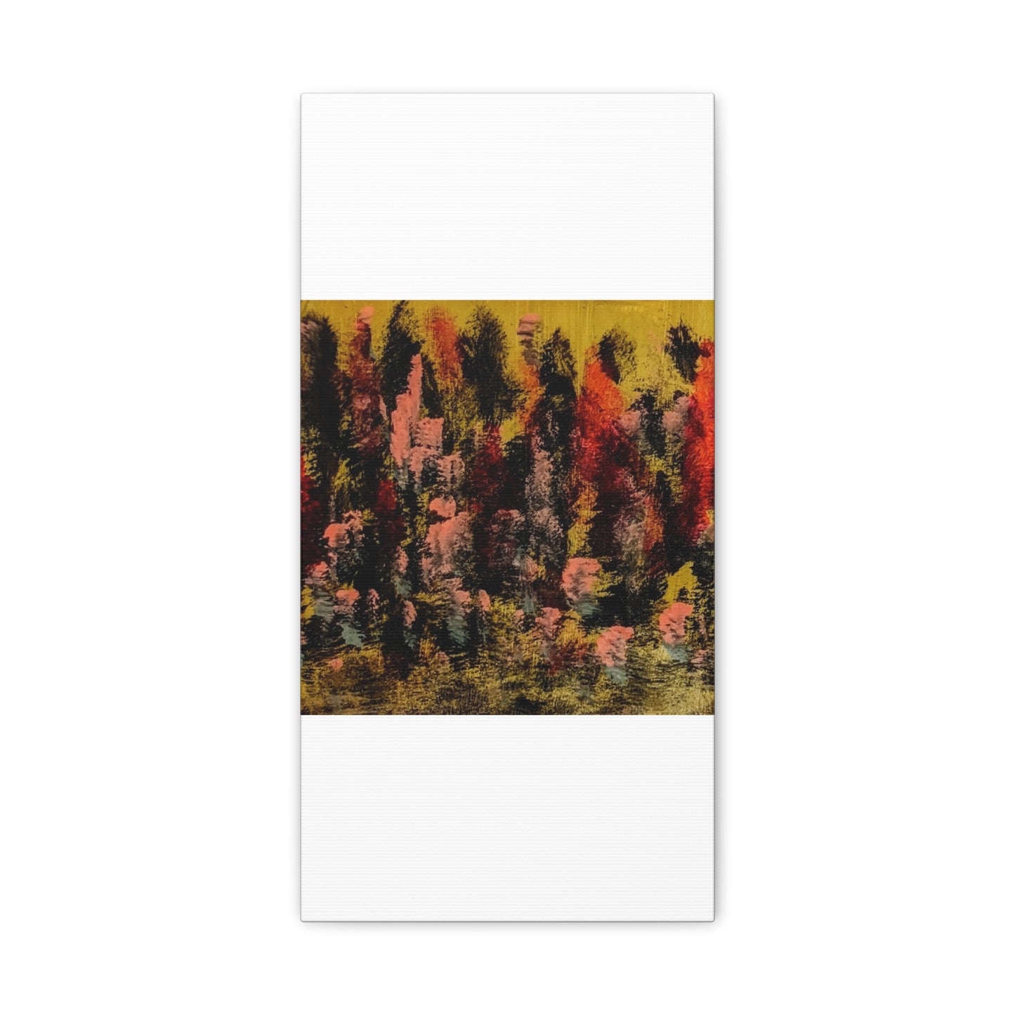 Autumn Forest Abstract — Matte Stretched Canvas