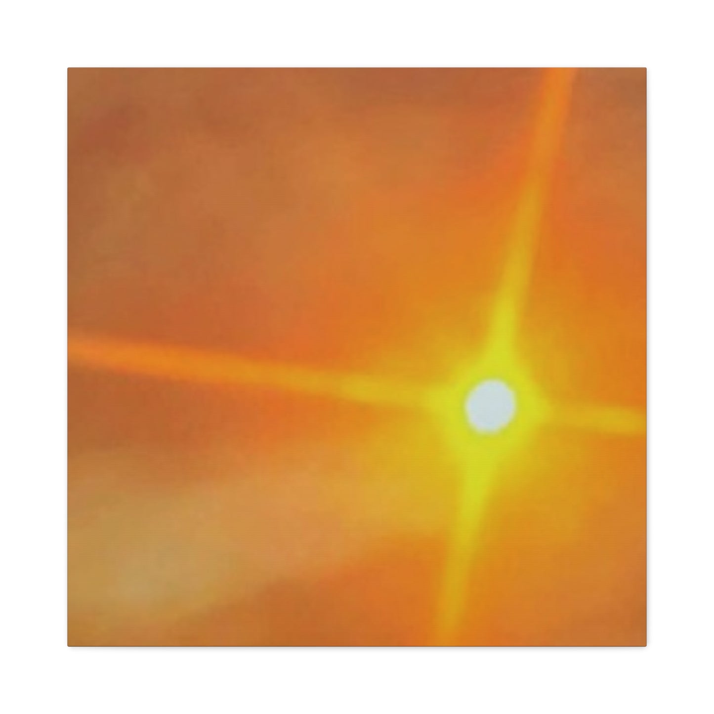 Sunburst Sunset Canvas Print — Warm Abstract Wall Art