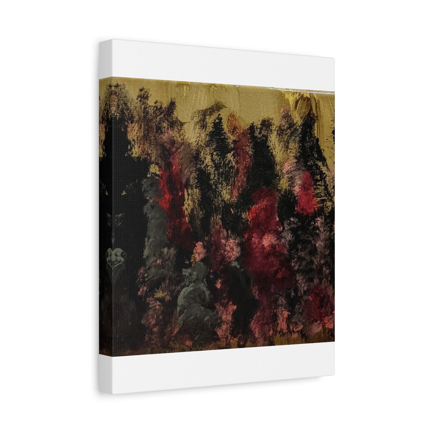Autumn Forest Nightscape Matte Canvas Print — Stretched 1.25"