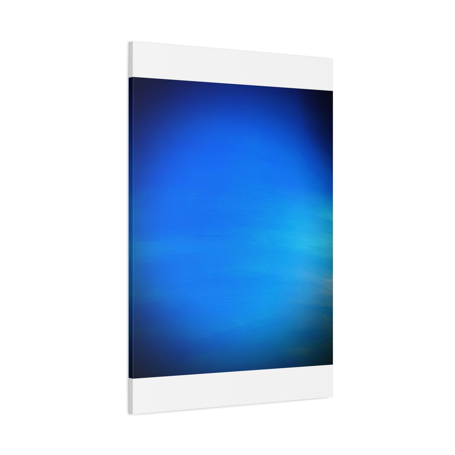 Blue Burst - Gradient Matte Canvas Print — Abstract Ocean Wall Art, Stretched 1.25"