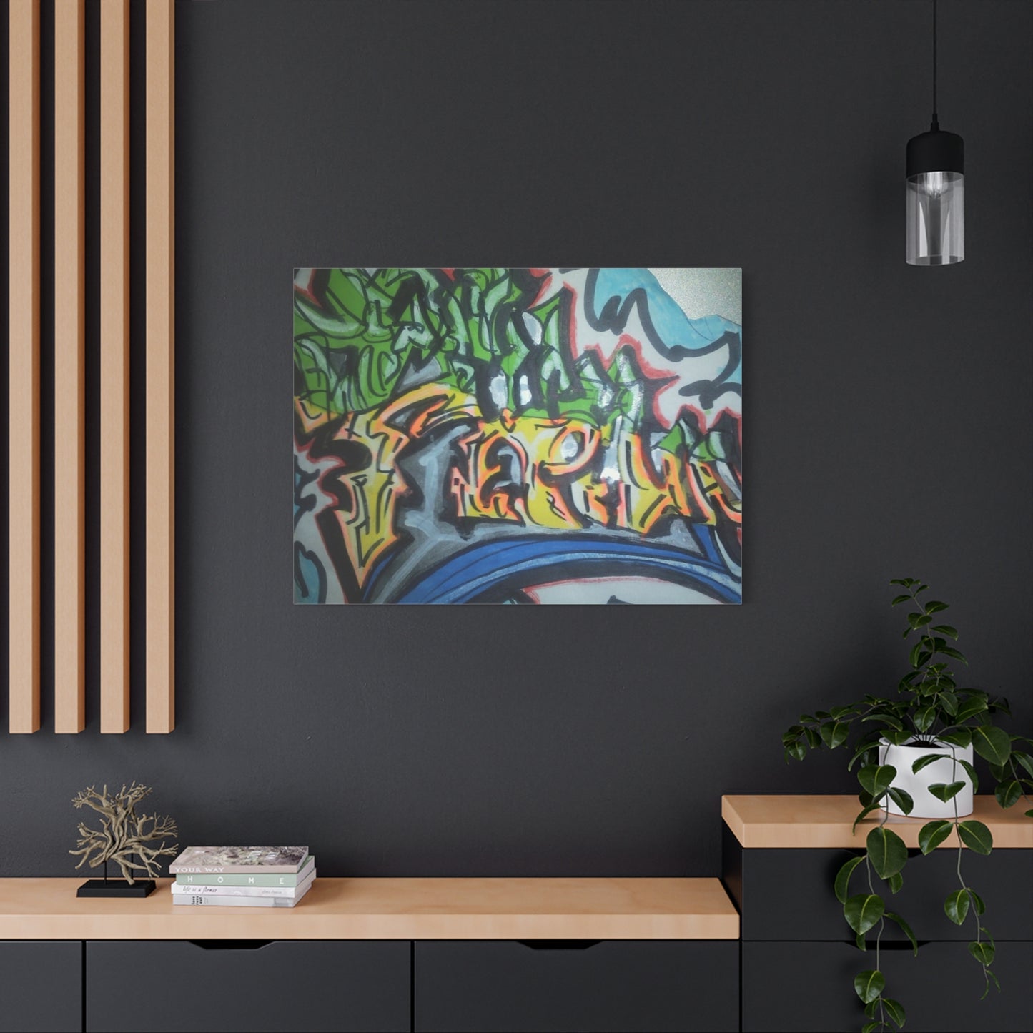 Graffiti Street Art Canvas Print — Urban Colorful Wall Decor