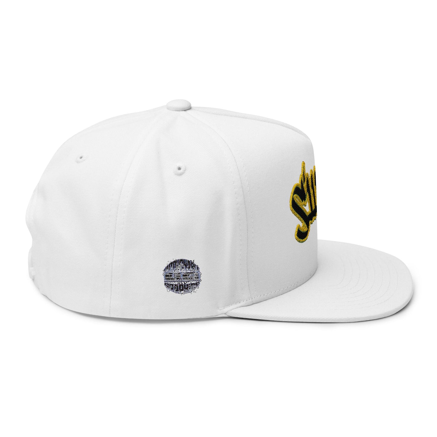 triple_siiick - Embroidered Snapback Hat — "siiick" Yellow Outline