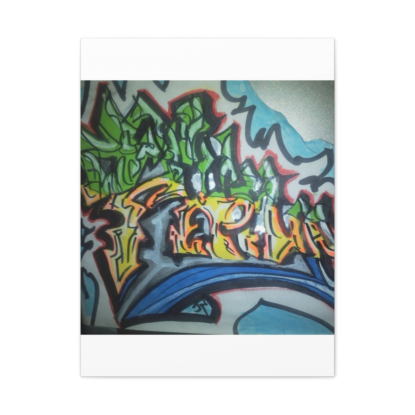 Graffiti Street Art Canvas Print — Urban Colorful Wall Decor