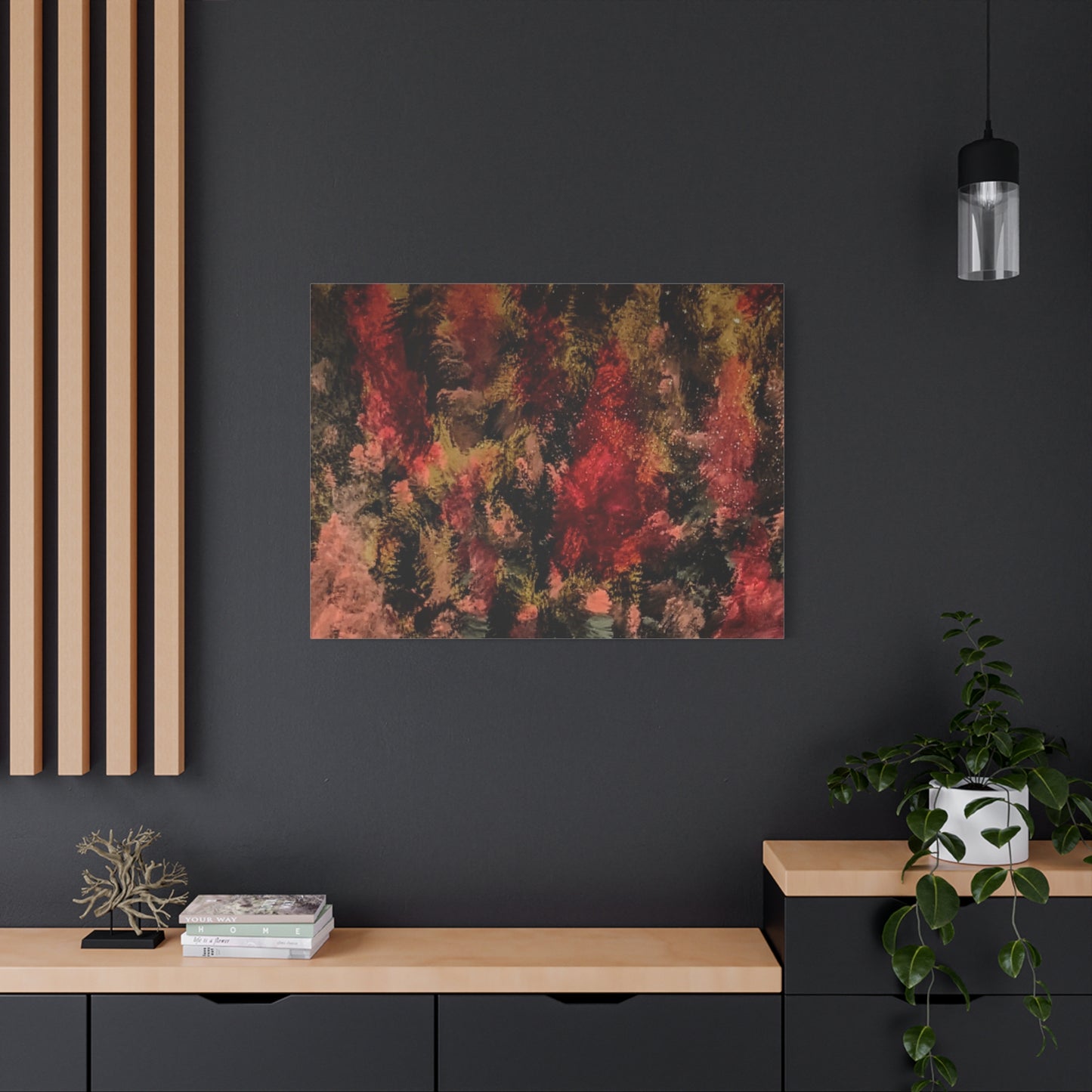 Autumn Forest Abstract Canvas