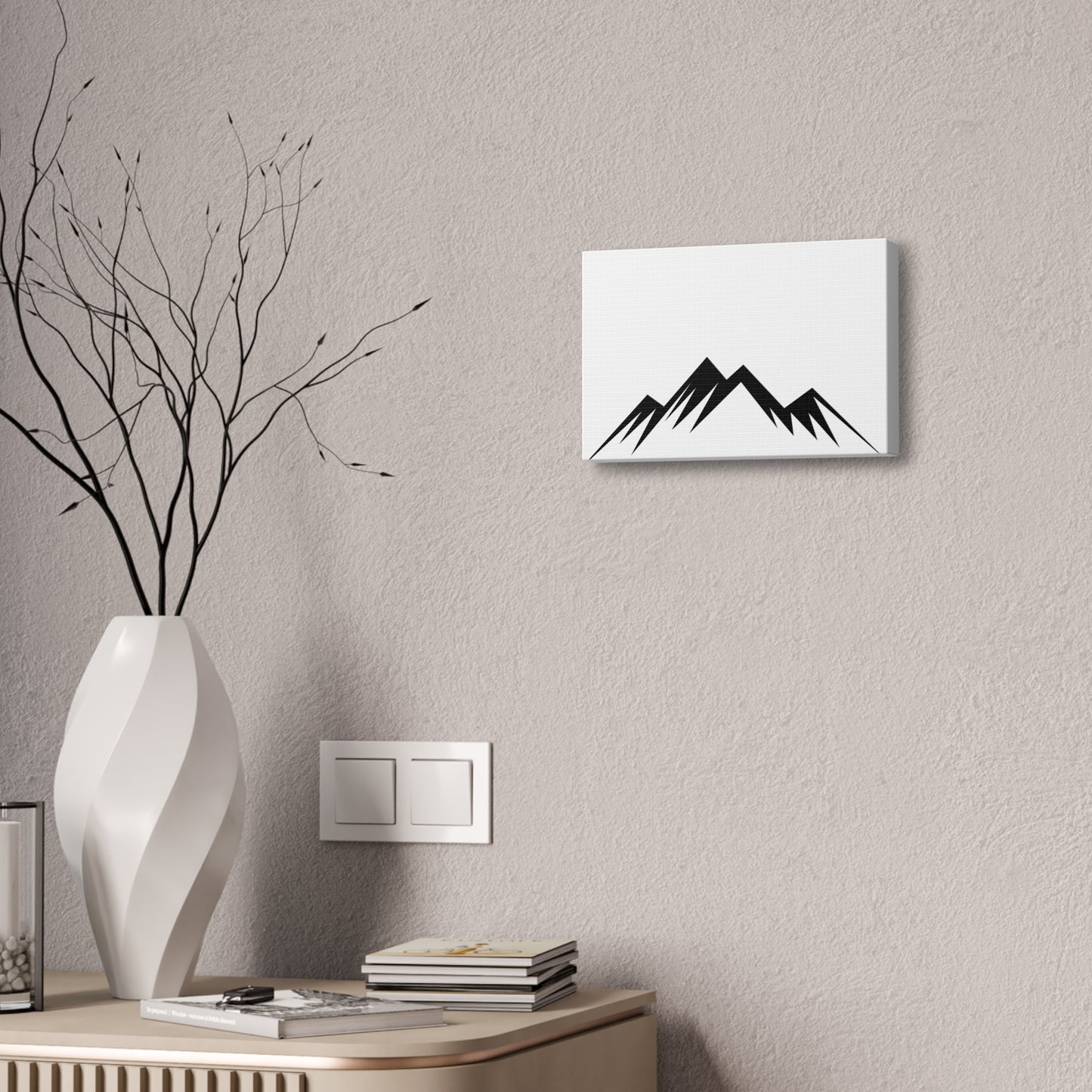 mountains004 - Minimalist Mountain Canvas Art