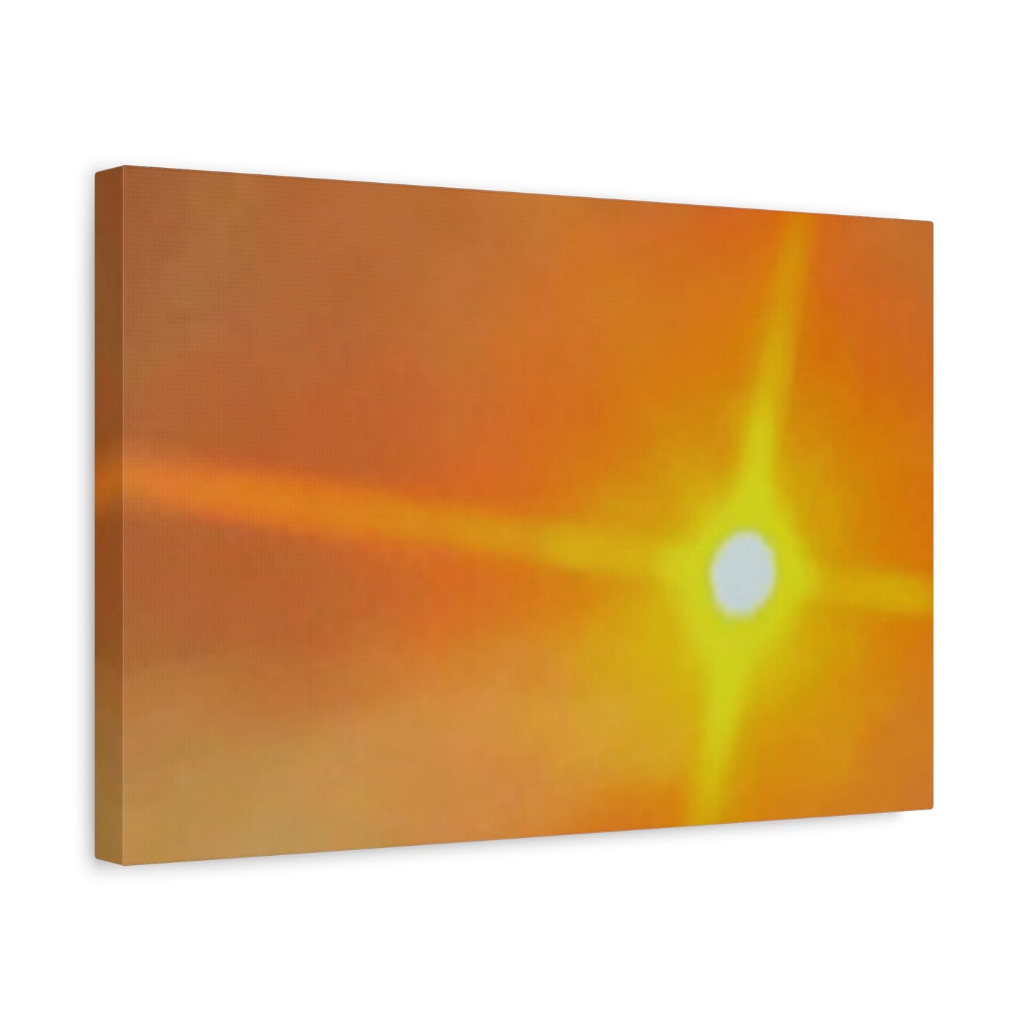 Sunburst Sunset Canvas Print — Warm Abstract Wall Art