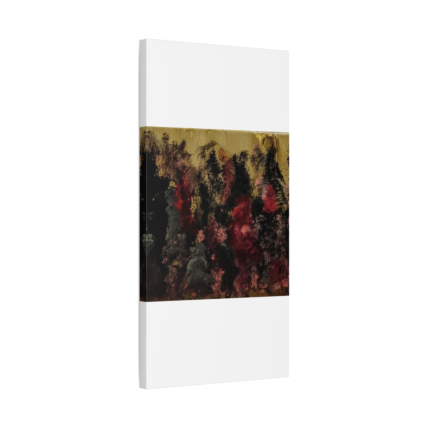 Autumn Forest Nightscape Matte Canvas Print — Stretched 1.25"