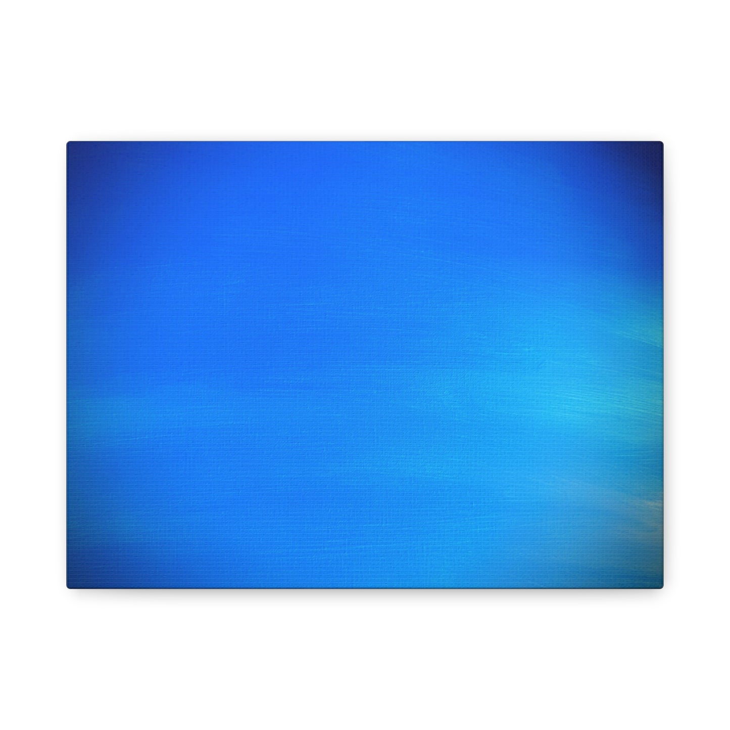 Blue Burst - Gradient Matte Canvas Print — Abstract Ocean Wall Art, Stretched 1.25"
