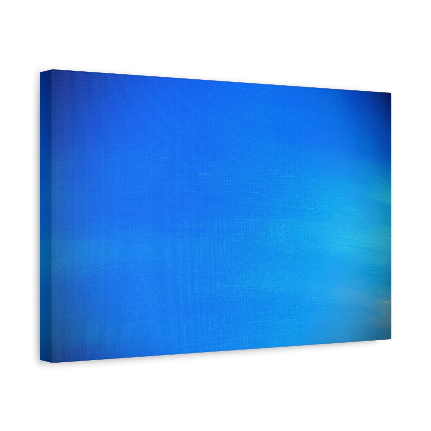 Blue Burst - Gradient Matte Canvas Print — Abstract Ocean Wall Art, Stretched 1.25"
