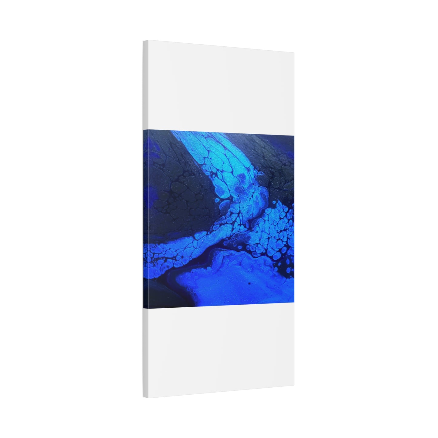 Abstract Blue Ocean Canvas Print — Matte Stretched Wall Art