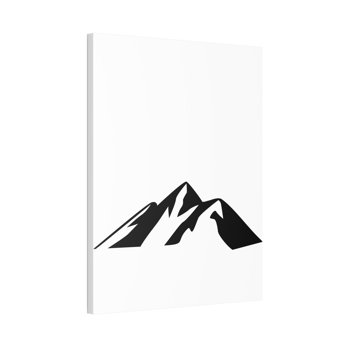 mountains002 - Mountain Silhouette Canvas Art