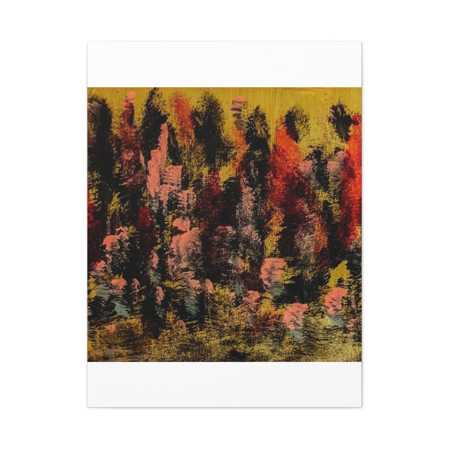 Autumn Forest Abstract — Matte Stretched Canvas