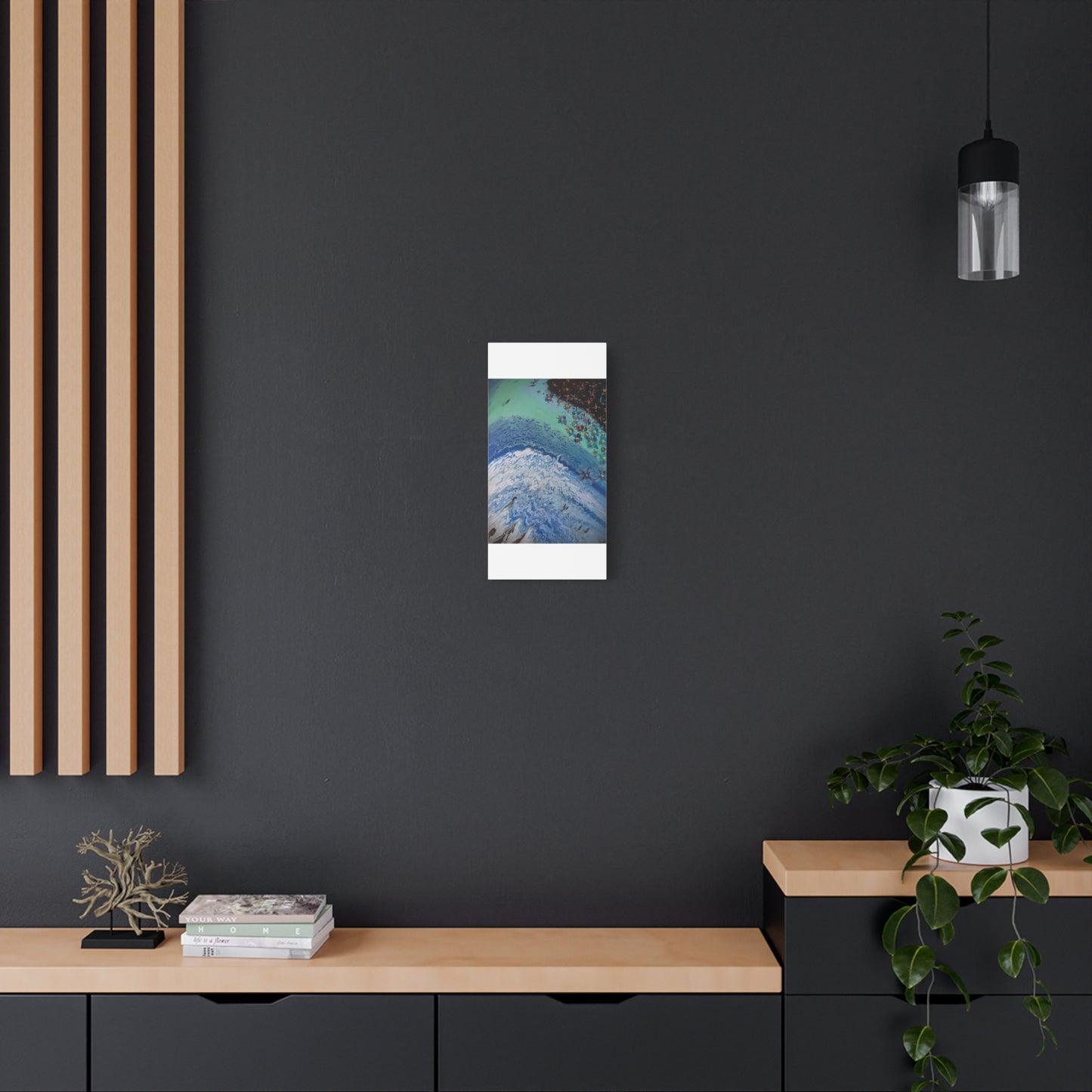 floetrol&flowers - Abstract Matte Canvas Print — Floral Accents Stretched Wall Art