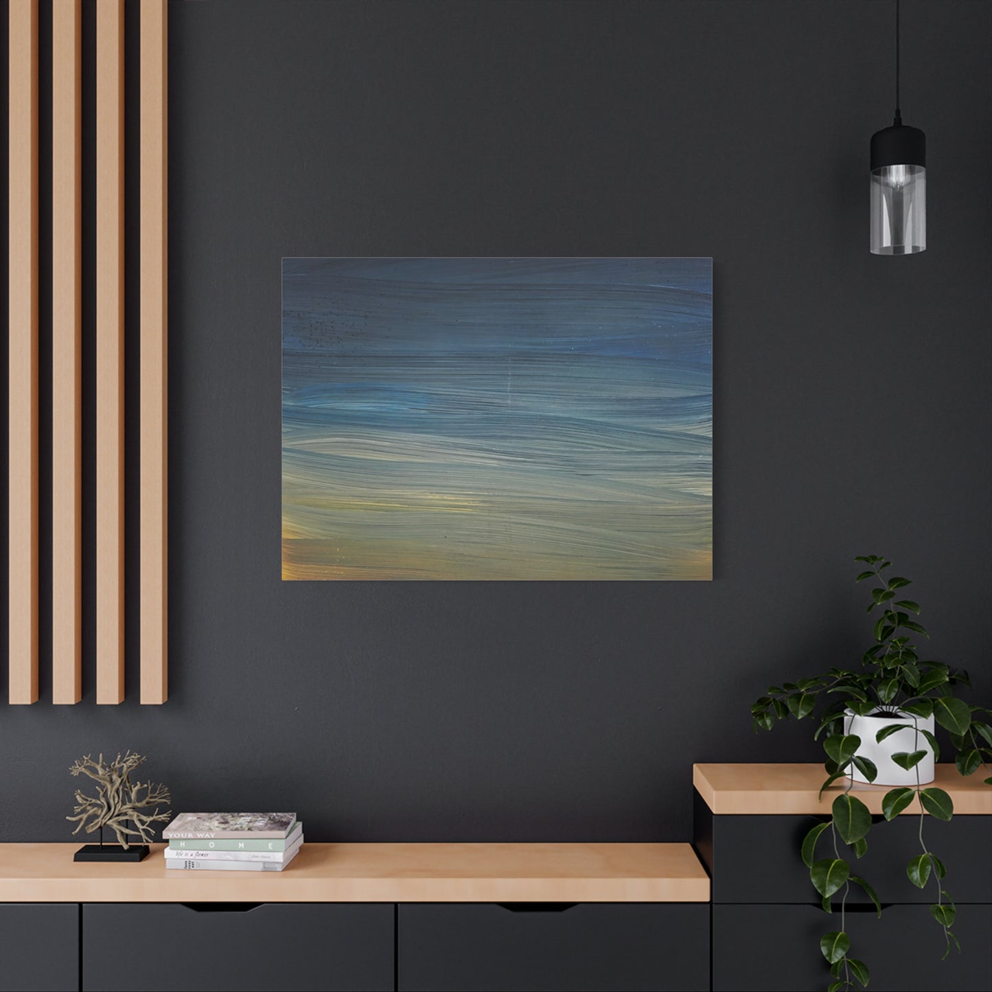 Abstract Coastal Sunset Canvas Print — Matte Stretched Wall Art